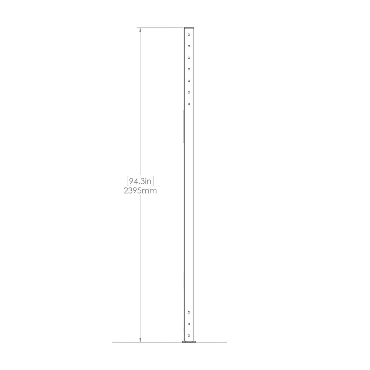 X-Track 8U Dimensions