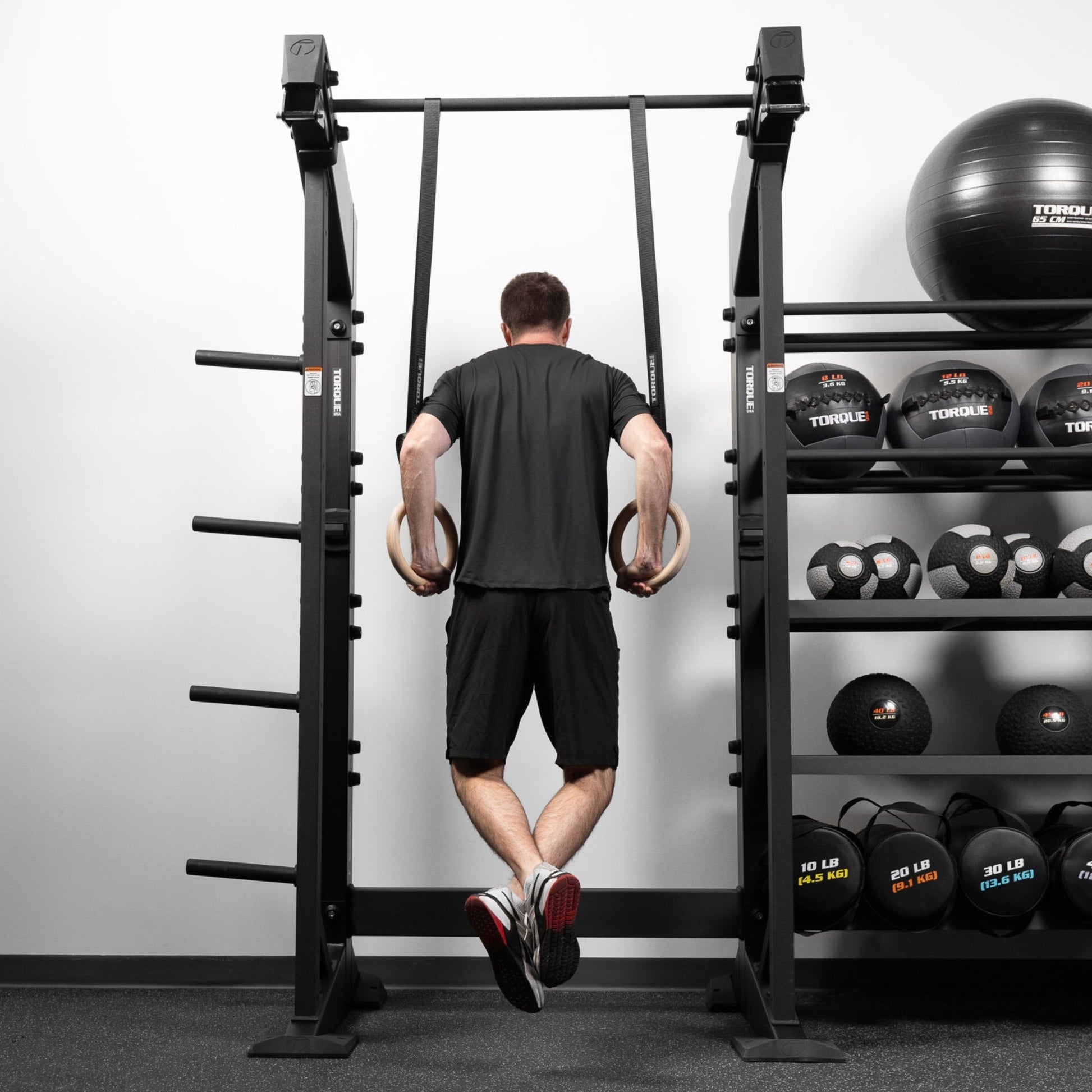 Gymnastic Rings In Use