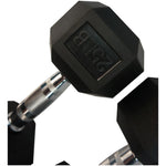 Rubber Hexagon Dumbbell