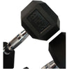 Rubber Hexagon Dumbbell