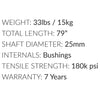 6' USA Cerakote Women's Olympic Barbell
