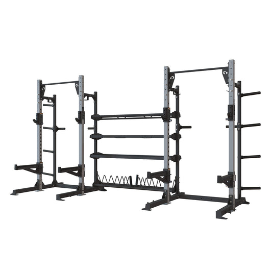 TR1 Double Half Rack with Storage - 8ft