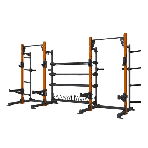 TR1 Double Half Rack with Storage - 8ft