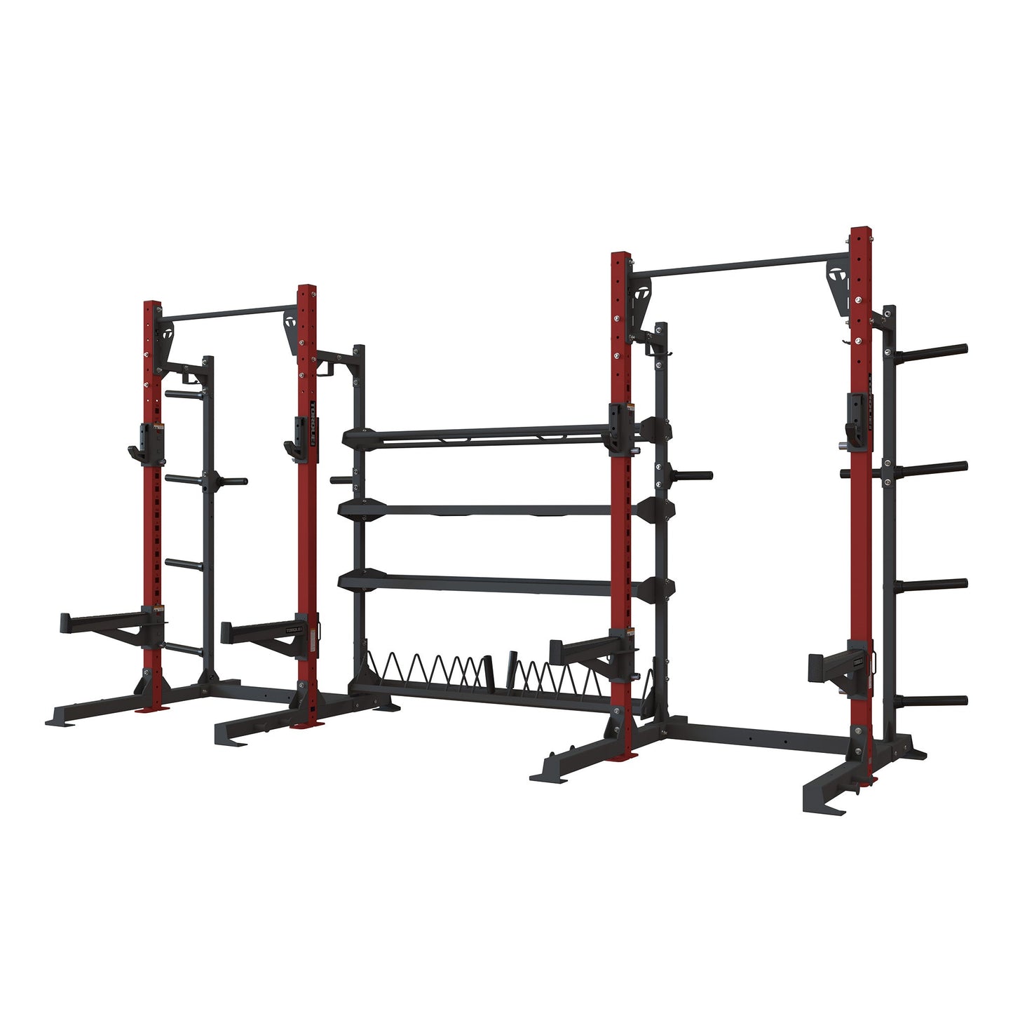 TR1 Double Half Rack with Storage - 8ft