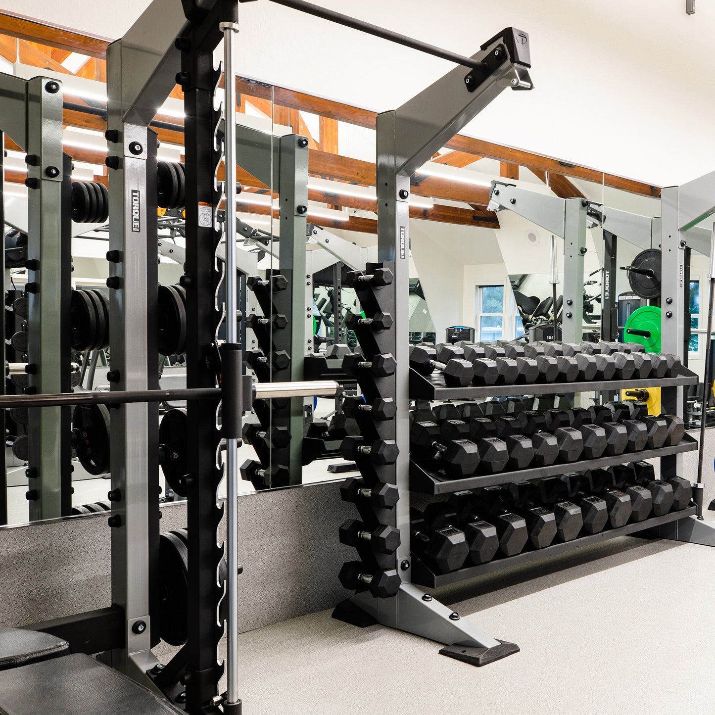 Rubber Hexagon Dumbbell