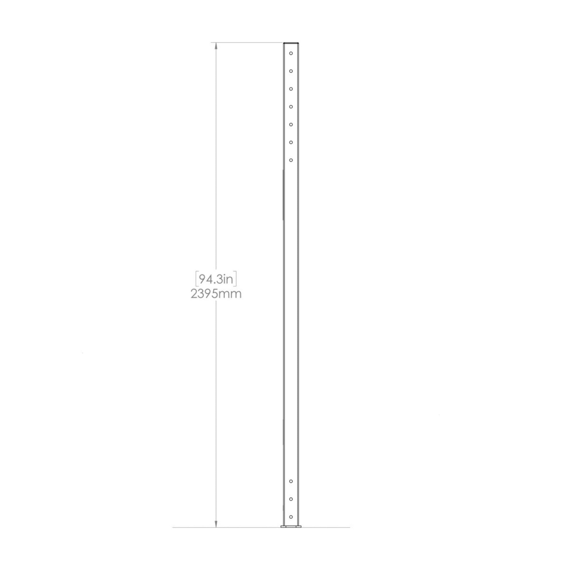 X-Track 8U Dimensions