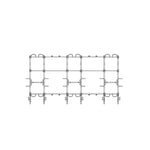 24 X 10 Foot Siege Storage Combination Rack - X1 Package