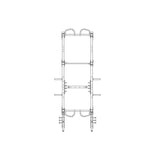 4 X 10 Foot Siege Storage Combination Rack - X1 Package